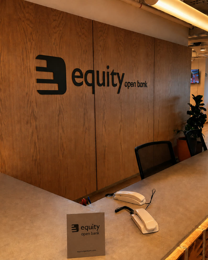Recepção do escritório da Equity OpenBank